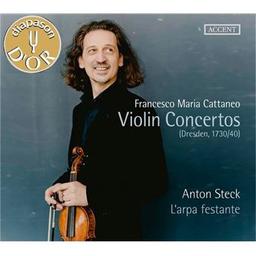 Violin concertos : Dresden, 1730/40 / Francesco Maria Cattaneo, comp. | Cattaneo, Francesco Maria. Compositeur
