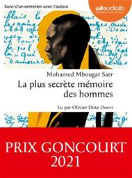 La plus secrète mémoire des hommes / Mohamed Mbougar Sarr | Sarr, Mohamed Mbougar